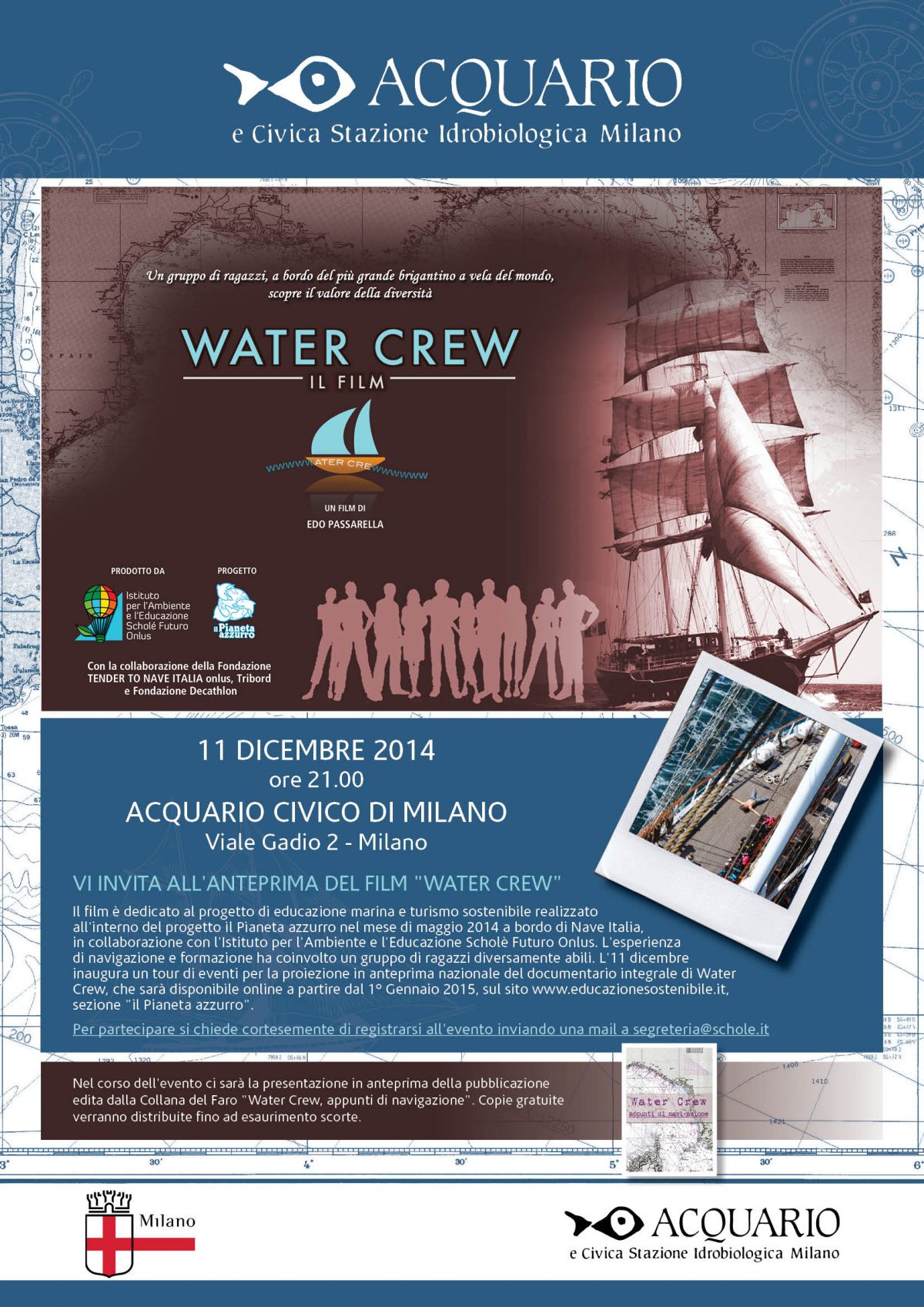 Due imperdibili eventi per la proiezione di “Water Crew, il Film”